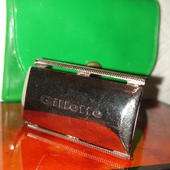 📦vintage box:1950's VINTAGE mini travel GILLETTE - Picture 11 of 16
